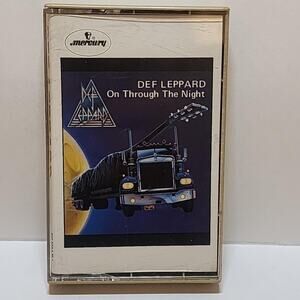 Vintage Def Leppard On Through The Night Audio Cassette Tape See Pictures